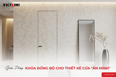 GIẢI PHÁP KHÓA ĐỒNG BỘ CHO THIẾT KẾ CỬA "ẨN MÌNH"