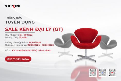 THÔNG BÁO TUYỂN DỤNG 05/2026 - NHÂN VIÊN KINH DOANH KÊNH ĐẠI LÝ (GT)