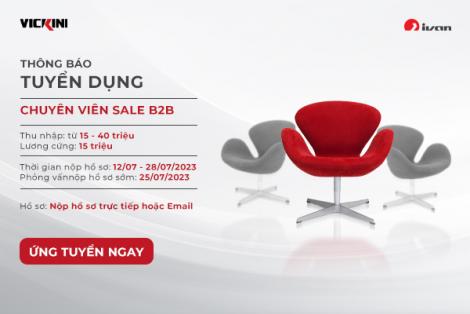 TUYỂN DỤNG CHUYÊN VIÊN BÁN HÀNG KÊNH B2B