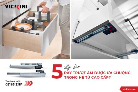 5 LÝ DO RAY TRƯỢT ÂM ĐƯỢC ƯA CHUỘNG TRONG HỆ TỦ CAO CẤP?
