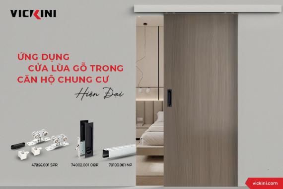 ỨNG DỤNG CỬA LÙA GỖ TRONG CĂN HỘ CHUNG CƯ HIỆN ĐẠI