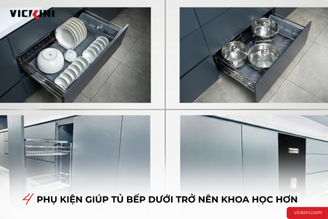 4 PHỤ KIỆN GIÚP TỦ BẾP DƯỚI TRỞ NÊN KHOA HỌC HƠN