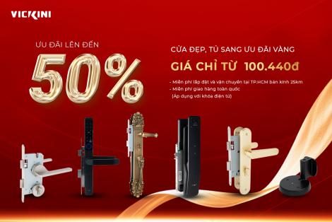 [Phụ kiện cửa] CỬA ĐẸP, TỦ SANG - ƯU ĐÃI VÀNG