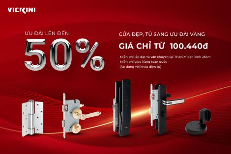 [Phụ kiện cửa] CỬA ĐẸP, TỦ SANG - ƯU ĐÃI VÀNG