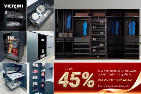 [Phụ kiện tủ bếp - Tủ quần áo] CỬA ĐẸP, TỦ SANG - ƯU ĐÃI VÀNG