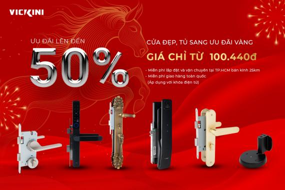 [Phụ kiện cửa] CỬA ĐẸP, TỦ SANG - ƯU ĐÃI VÀNG