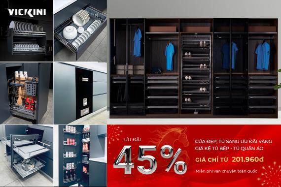 [Phụ kiện tủ bếp - Tủ quần áo] CỬA ĐẸP, TỦ SANG - ƯU ĐÃI VÀNG