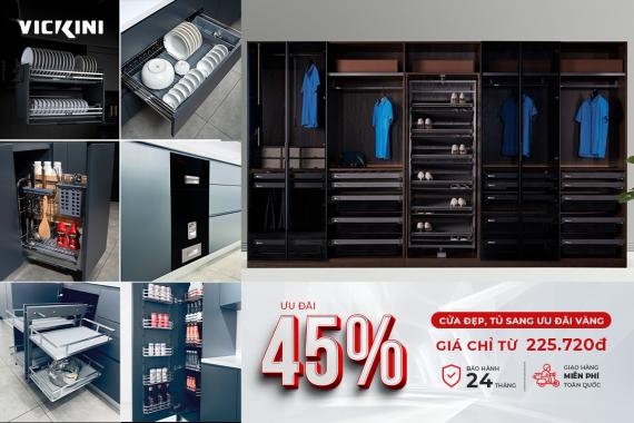 [Phụ kiện tủ bếp - Tủ quần áo] CỬA ĐẸP, TỦ SANG - ƯU ĐÃI VÀNG