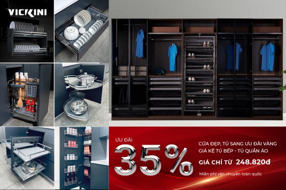 [Phụ kiện tủ bếp - Tủ quần áo] CỬA ĐẸP, TỦ SANG - ƯU ĐÃI VÀNG