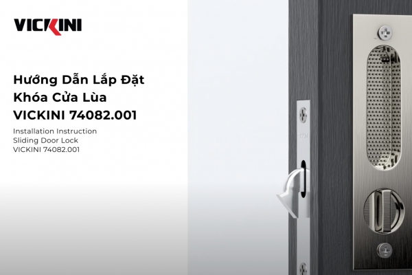 Installation Instruction Sliding Door Lock VICKINI 74082.001