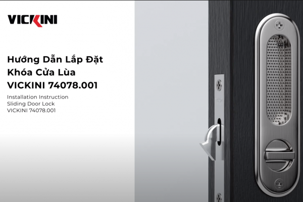 Installation Instruction Sliding Door Lock VICKINI 74078.001