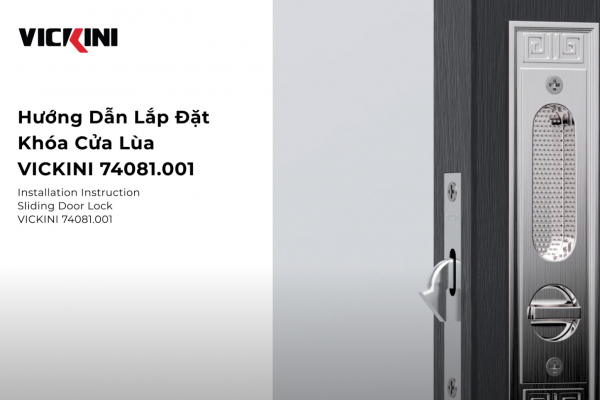 Installation Instruction Sliding Door Lock VICKINI 74081.001