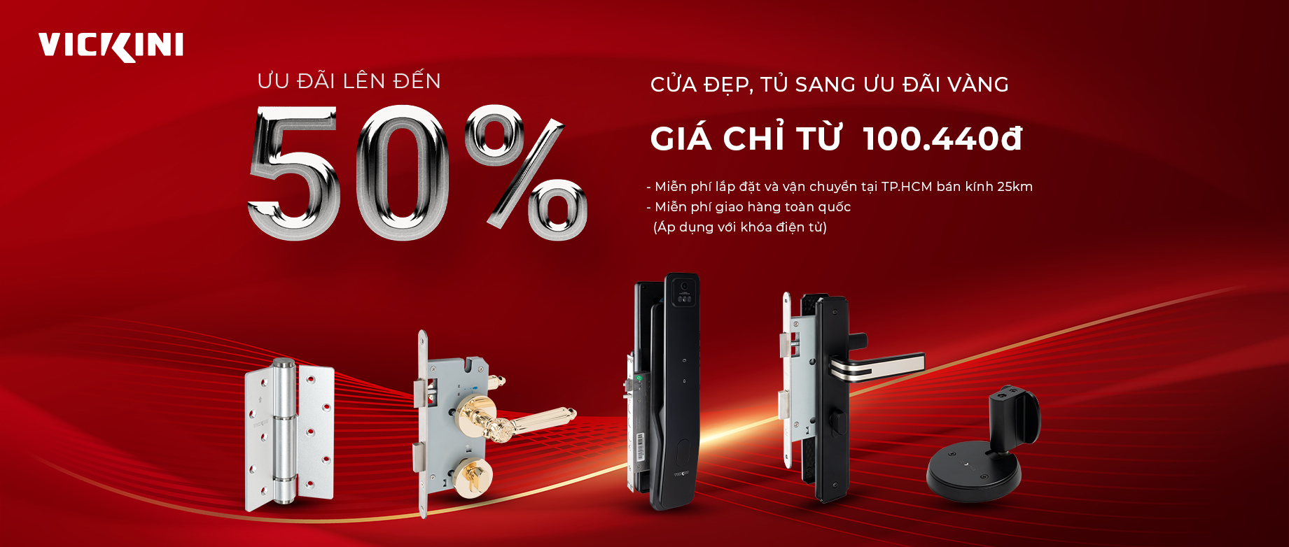 [Phụ kiện cửa] CỬA ĐẸP, TỦ SANG - ƯU ĐÃI VÀNG