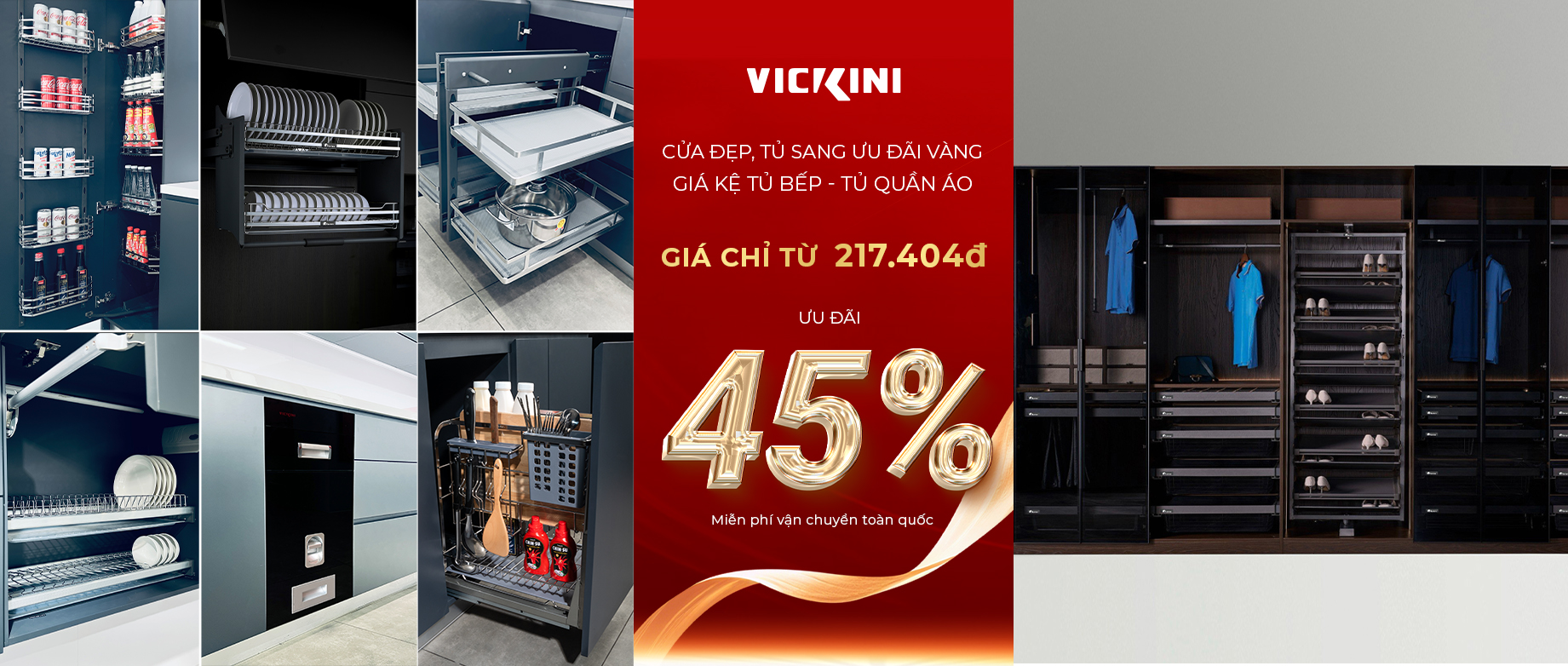 [Phụ kiện tủ bếp - Tủ quần áo] CỬA ĐẸP, TỦ SANG - ƯU ĐÃI VÀNG