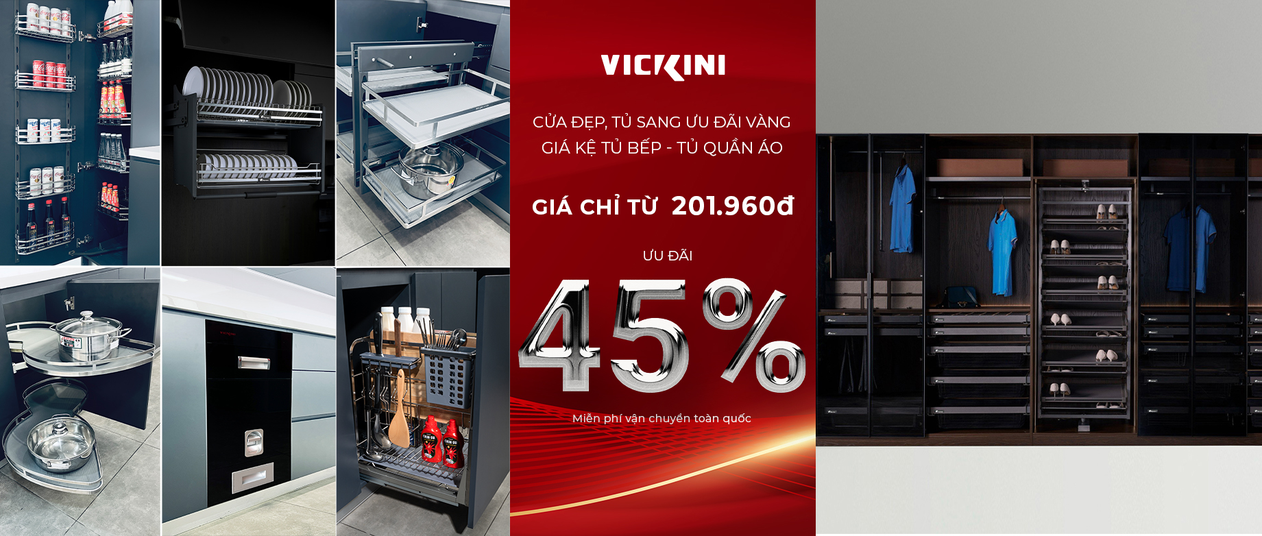 [Phụ kiện tủ bếp - Tủ quần áo] CỬA ĐẸP, TỦ SANG - ƯU ĐÃI VÀNG